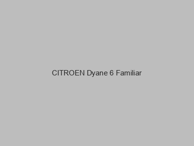 Enganches económicos para CITROEN Dyane 6 Familiar